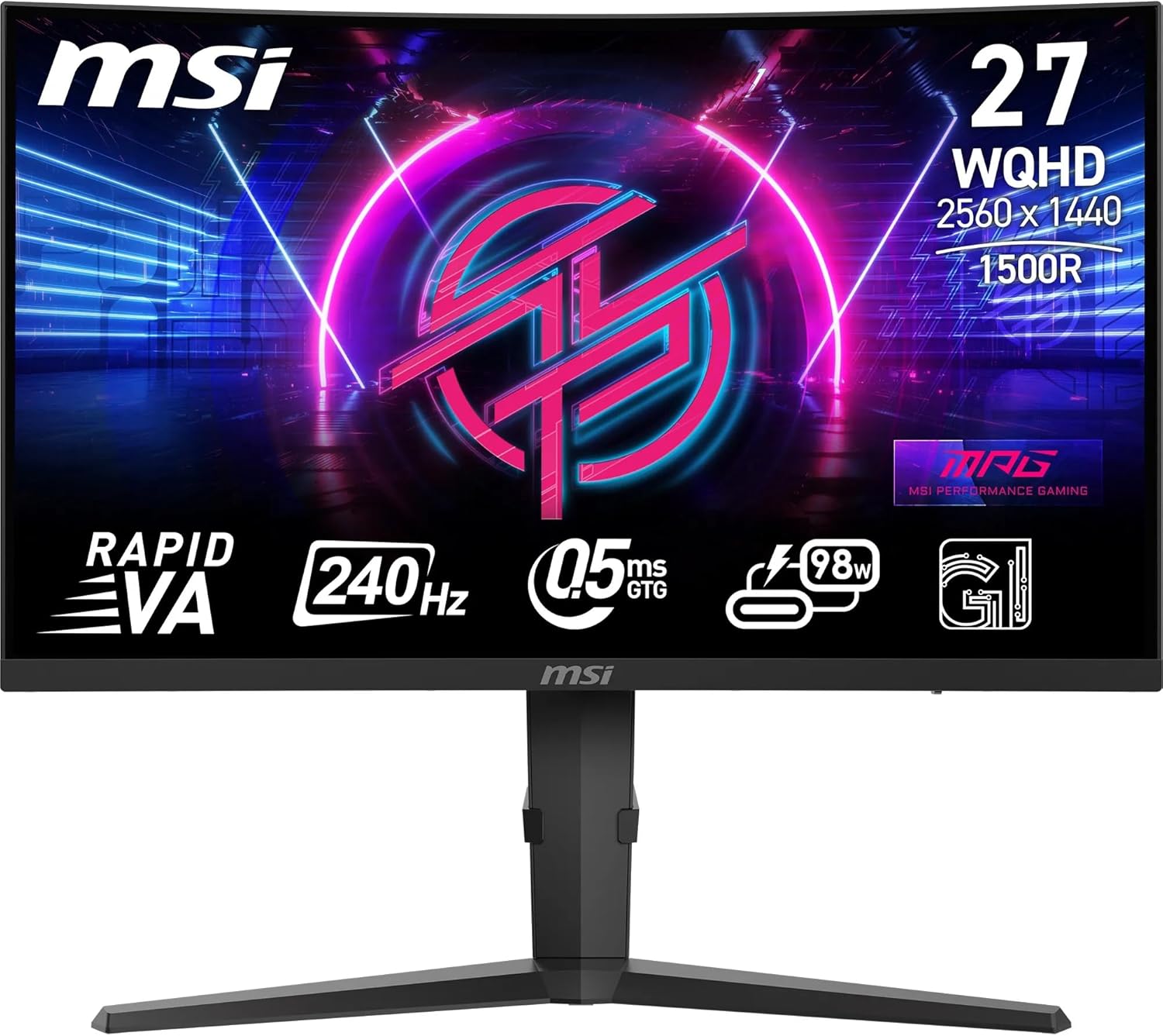 MSI MPG 275CQRXF 27" INCURVE 2560*1440 240Hz