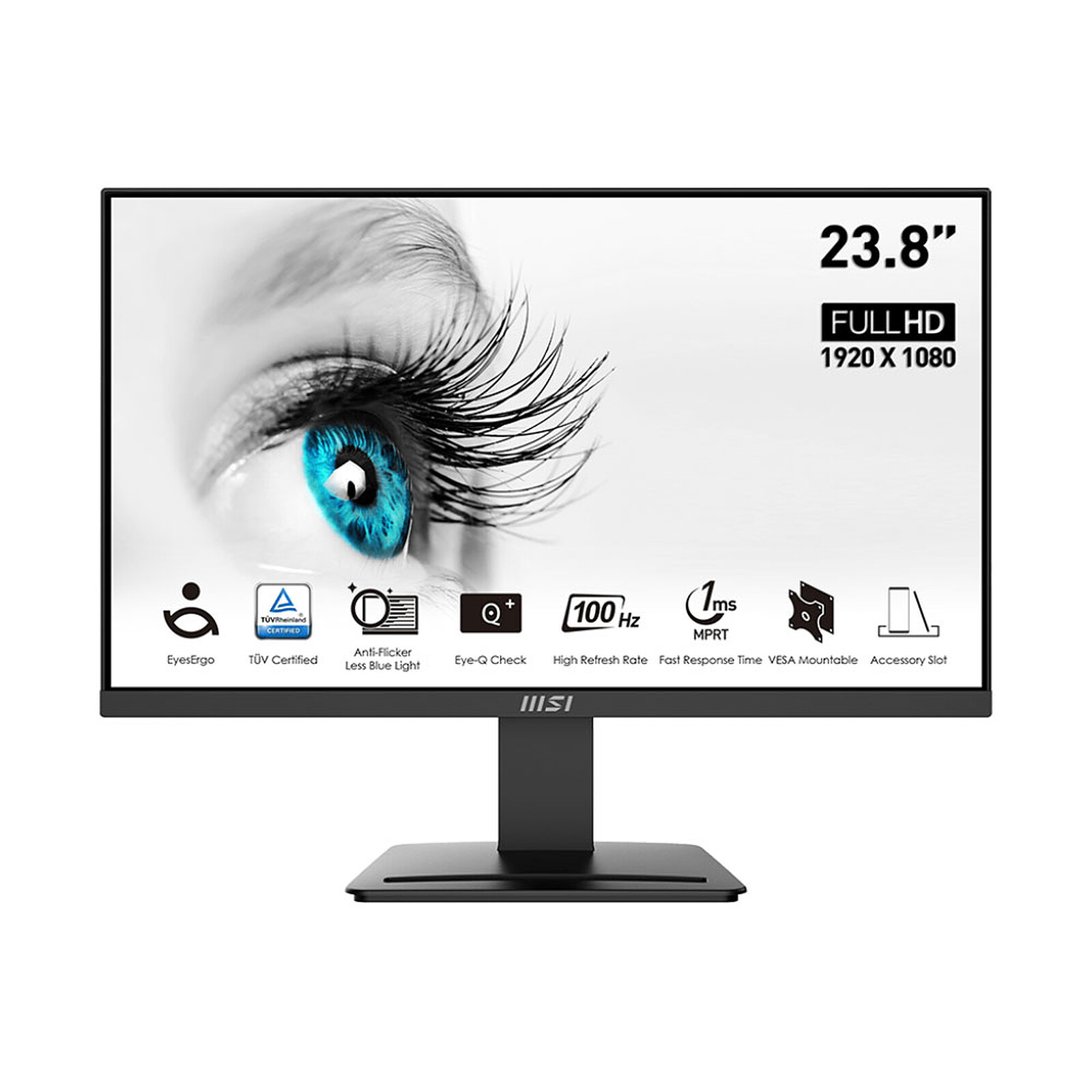 MSI PRO MP2412 FHD 24" 100Hz 1ms MPRT HDMI/DisplayPort