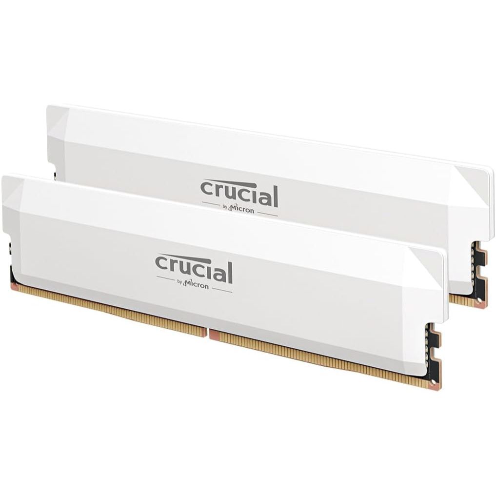 CRUCIAL PRO gaming 32G  (2x16G) DDR5-6400 Oc Blanc